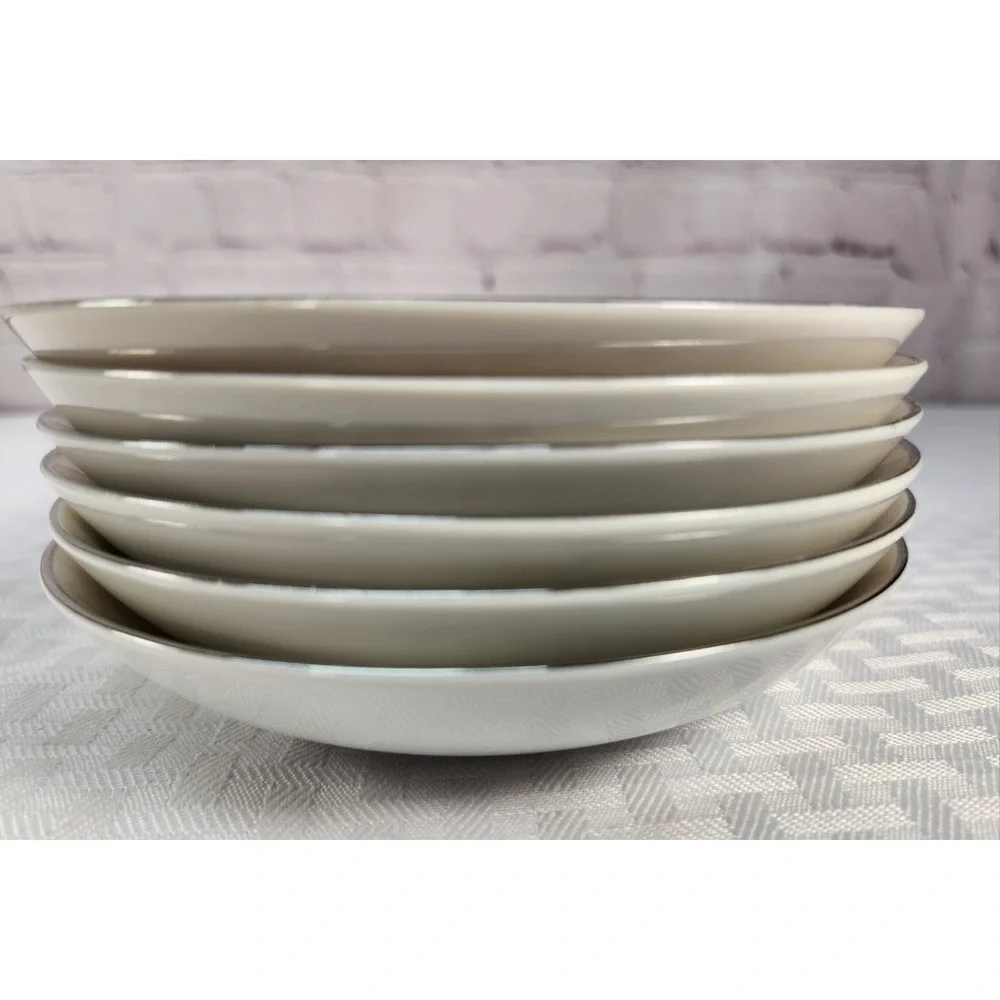 6 Seiko Fruit Bowls Pinecones Pine Needles Pattern SEK2 Occupied Japan Vintage